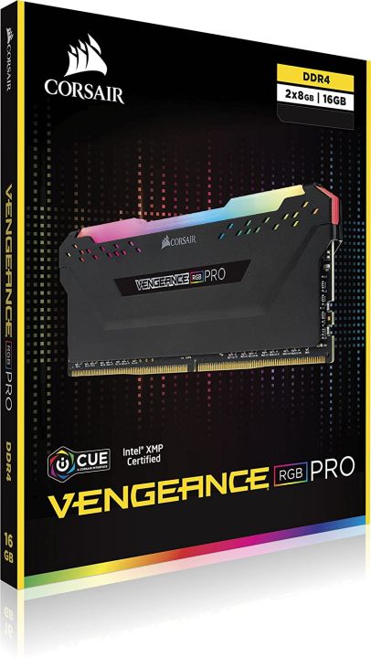 Cirkel fumle Premier Corsair Vengeance RGB PRO 16GB (2x8GB) DDR4 3200MHz CL16 XMP 2.0 Enthusiast  RGB LED - Black Desktop Memory for High Level Graphics and Intense Gaming  Experience, RGB Sync compatible to Gigabyte Fusion,