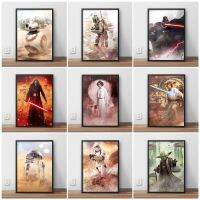 Disney Star Wars Home Wall Art Decor โปสเตอร์-Aesthetic Sci-Fi ภาพยนตร์-ห้องเด็ก Art Wall สติกเกอร์-ผ้าใบพิมพ์คุณภาพสูงผ้าใบ-ล่าสุด2023การออกแบบ