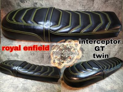 เบาะแต่ง royal enfield interceptor เบาะre650 gt650 gt535 (เหมาะสำหรับรถมอเตอร์ไซต์สไตล์วินเทจ) คาเฟ่ รุ่น royal enfield