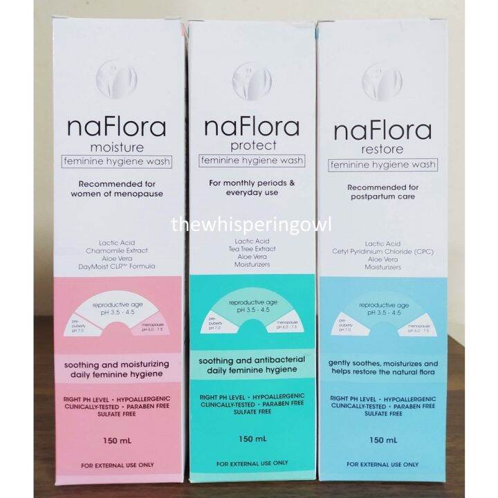 Naflora Restore Protect Moisture Feminine Hygiene Wash 150mL Lazada PH