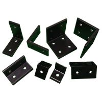 4pcs/lot 2020 2040 L Shape Black Corner Brackets Fitting Angle Aluminum 3030 3060 4040 4080 Connector for Aluminium Profile