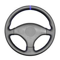 Black PU Artificial Leather Car Steering Wheel Cover for Honda Civic 6 EK CTR EK3 EK4 Civic Type R Sir EK9 1996 1997 1998–2000 Steering Wheels Accesso