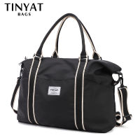 TINYAT กระเป๋าเดินทาง Duffel กระเป๋ากีฬา Tote Gym Bag กระเป๋าสะพายไหล่น้ำหนักเบากันน้ำ Weekender สำหรับ Women