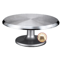 แป้นหมุนเค้ก อลูมิเนียม Aluminum Cake Turntable  ขนาด 31x12.5cm