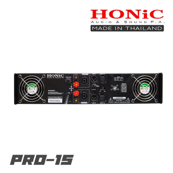 honic-pro-15-เพาเวอร์แอมป์-2-ch-class-tb-กำลังขับ-1-500-2-ที่-8-โอห์ม-มีพัดลมระบายความร้อนภายใน-4-ตัว-สินค้าใหม่แกะกล่อง-รับประกันสินค้า-1-ปี