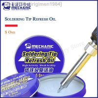 ♗✁ MECHANIC Newest Soldering Tip Refresh Oil Solder Cream Clean Paste for Oxide Solder Welding Iron Tip Head Resurrection S one