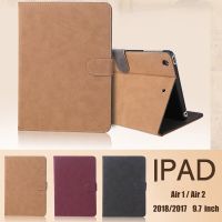 เคสหนังสำหรับ iPad Air 5 2022 4 10.9 1/2 Pro 11 10.5เคสฟังก์ชั่นปลุกอัตโนมัติเคสสำหรับไอแพด2018 2017 9.7 Mini6 8.3เคสหนัง PU ย้อนยุคสมาร์ทพร้อมหัวเข็มขัด