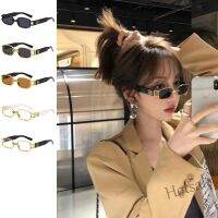 【hot sale】❈▥ D03 Mens trend narrow frame retro hip hop sunglasses street shot women super cool square hip hop glasses