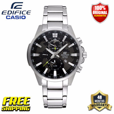 Edifice G-shock EFR303 ของแท้ผู้ชายแฟชั่นธุรกิจกีฬานาฬิกาควอตซ์ปฏิทินนาฬิกากันกระแทกกันน้ำเหล็กวงรับประกัน 4 ปี EFR-303D-1A