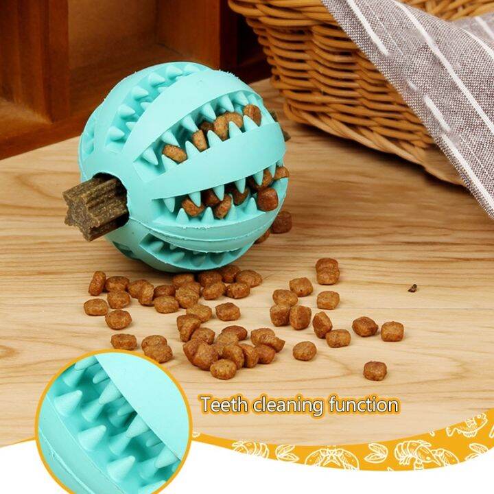 Pet Leaking Ball Dog Cat Chew Toys Natural Pet Dog Puppy Cat Chew