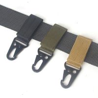 Outdoor tactical nylon ribbon buckle Keychain multi-functional mountaineering olecranon hook MOLLE 9