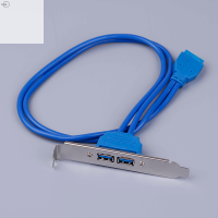 Cjing 2พอร์ต USB 3.0 back PANEL expansion Bracket ถึง20-PIN HEADER CABLE motherboard