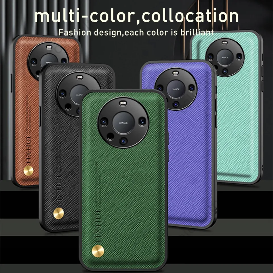 Fashion Square Leather Phone Case For Huawei Mate 40 Pro Plus