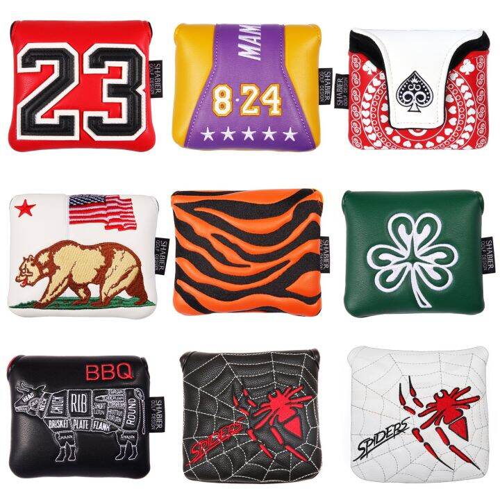 Square Mallet Putter Cover Golf Headcover For Taylormade Spider X