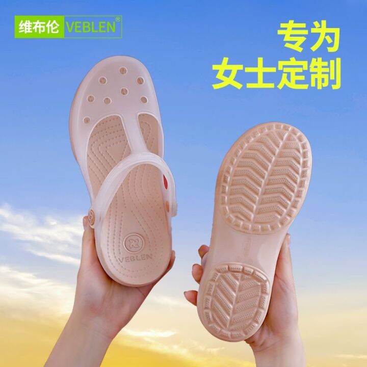 veblen-hole-hole-shoes-female-summer-new-baotou-flat-beach-jelly-antiskid-thick-soles-slippers-sandals-the-seath