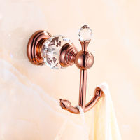 Tuqiu Bathroom Accessories Rose Gold Towel Rack,Paper holder,Toilet Brush Holder,Towel Ranger,Hooks Brass Bath Hardware Sets