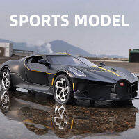 1:24 Bugatti La V Oiture Noire มังกรดำ Supercar ของเล่นล้อแม็กรถยนต์ D Iecasts และของเล่นยานพาหนะรถรุ่นรถของเล่นสำหรับเด็ก