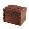 Hot large wooden piggy bank safe money box savings with lock wood carving - ảnh sản phẩm 1