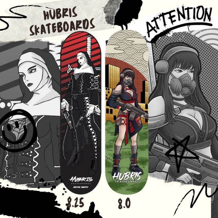 Hubris Skateboard Deck with Free Griptape Lazada PH