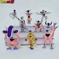 โมเดลการ์ตูน8 Buah Tokoh ดราก้อนบอล Frieza Mini Kawaii Patung Pvc Boneka Koleksi Ornamen Mainan Ulang Tahun