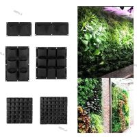 Pocket Vertical Garden Wall Plant Grow Bags Planting Black Hanging Planter Pots Tools Fabric Flower Indoor Home Jardin W6TH