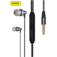 Foneng T26 หูฟังอลูมิเนียม Earphone 3.5 mm. Metal bass Foneng T26  หูฟังเบสหนัก เมทัล หูฟังแบบจุก จุ๊กยาง เสียงดี ฟังเพลงเพราะ ใช้ได้กับมือถือทุกรุ่น