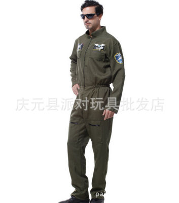 [In stock] พนักงานต้อนรับบนเครื่องบินของกองทัพอากาศเด็กชุดนักบินผู้ใหญ่ชุดกัปตันเด็กชุดการแสดง COS
