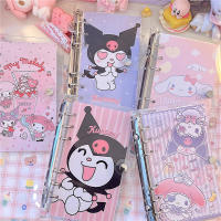 A6 Transparent Loose Leaf Diary Planner Cute Anime Spiral Notebook Binder Journal Agenda Student Notepad Girls Birthday Gift