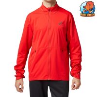 Asics Jacket - Ventilate Jacket สีแดง / polyester ระบายอากาศดี กันแสง UV ทรง slim fit ขายแต่ของเเท้เท่านั้น