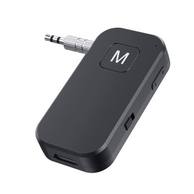 2 In1 Bluetooth 5.1 Transmitter Receiver 3.5mm Jack Audio Adapter Lavalier Wireless Adapter for Car Audio Aux Headset