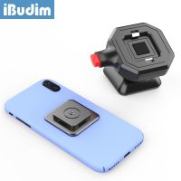 iBudim Car Dashboard Phone Holder Mount No Magnets Mobile Phone Holder In Car Cellphone Stand Support for Wall Kitchen Desktop Ring Grip