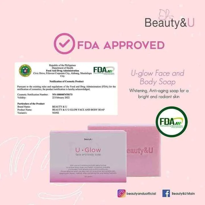 BEAUTY&U U GLOW FACE AND BODY SOAP ORIGINAL 100 Lazada PH