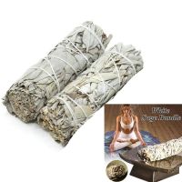 White Sage Bundles Smudge Sticks Indoor Fragrance Purification Smoking For Yoga Home Cleansing Healing Meditation Smudging