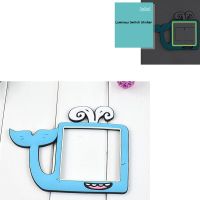 1Pcs On-off Outlet Luminous Rubber Sticker Cute Cartoon Protective Sticker For 8.6*8.6cm Switch Children Kid Room Decoration Wall Stickers Decals