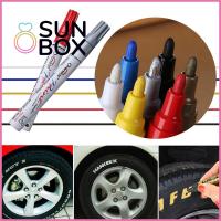 SUN BOX สากล โลหะ กันน้ำ ถาวร ยาง สี ปากกามาร์กเกอร์ ยางรถยนต์