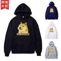 [COD] European size cross-border spring and autumn mens dog head print loose casual hoodie sports sweater pullover