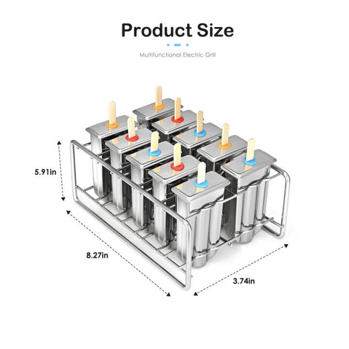 สแตนเลส-popsicle-ชั้นวางแม่พิมพ์-ice-lolly-แม่พิมพ์แช่แข็งไอศกรีมแท่ง-maker-ไอศกรีมโฮมเมดแม่พิมพ์ที่ใส่ไอศกรีม