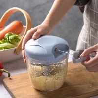 Mini Manual Food Chopper Meat Grinder Manual Garlic Press Vegetable Fruit Twist Shredder Garlic Crusher Cutter Kitchen Tools