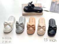 รองเท้าแตะโฟม หนัาโบร์ แบรนด์Niwa Shoes รุ่น N-5006ส้นสูง 1.5 นิ้วค่ะ