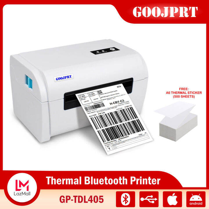 GOOJPRT A6 Bluetooth Thermal Label Printer GPTDL405 GPTDL403