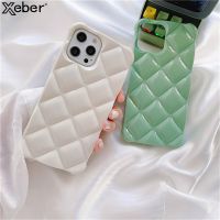 Candy Color Luxury Diamond Lattice Phone Case For iPhone 14 11 12 13 Pro Max X XR XS 7 8 Plus SE Soft Silicone Shockproof Cover