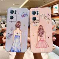 2022ปลอก OPPO Reno 7 7Z 7Pro 5G Blu-Ray เคสโทรศัพท์ Reno7 Z 5G แฟชั่นด้านหลังดูสาว Rhinestone Aเดวิดรูปแบบซิลิโคนนุ่มปกหลัง Reno7 Pro 5G