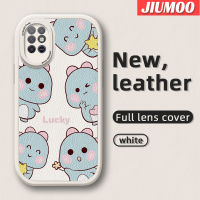 JIUMOO เคสสำหรับ Infinix Note 8 X692,เคสดีไซน์ใหม่ไดโนเสาร์น้อยน่ารักทันสมัยเคสใส่โทรศัพท์หนังเคสมือถือกันกระแทกป้องกันการตกทำจากซิลิโคนเนื้อนิ่มพร้อมเคสป้องกันกล้องสำหรับเลนส์คลุมทั้งหมด