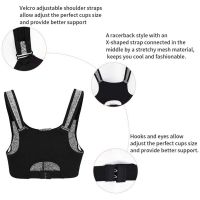 Zip Front Closure Sports for Women Wirefree High Impact Racerback for Workout Yoga