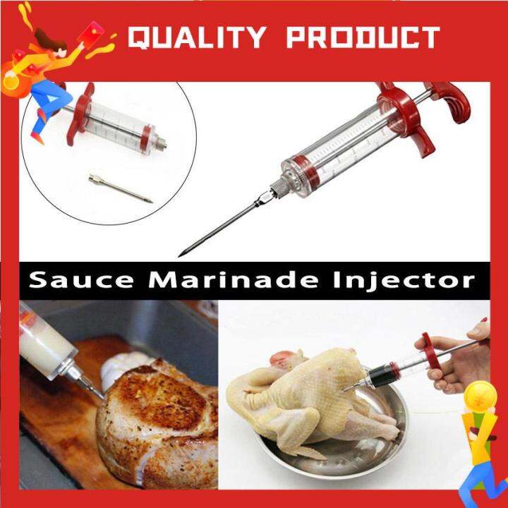 Hoomall Stainless Steel Needles Spice Syringe Marinade Injector Flavor Syringe Cooking Meat