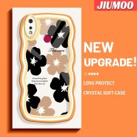 เคส JIUMOO สำหรับ Realme 3 Pro เคส3i Realme ลายดอกไม้สวยใหม่ Colour Macaron Wave Border เคสกันกระแทกแบบใสนิ่มเคสมือถือโปร่งใสลายกล้องถ่ายรูปที่สร้างสรรค์ซิลิกาเจลอ่าวป้องกัน