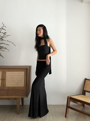 Herref Julia Maxi Skirt กระโปรงยาว ผ้ายืด ทรงหางปลา ฟรีไซส์