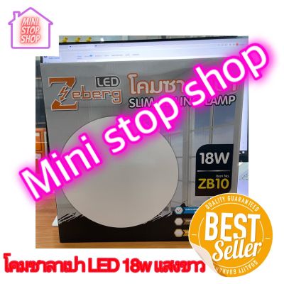 โคมซาลาเปา 18 W แสงขาว Zeberg LED slim ceiling lamp 18W day light ยังมีสินค้าอย่างอื่นอีกเชิญกดชมในร้านค้า