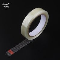 1 Buah 20 Mm dengan 25 M Filament Tape Serat Diperkuat Pita Perekat Garis Single Transparan untuk Tugas Tinggi kemasan Tidak Ada Jejak