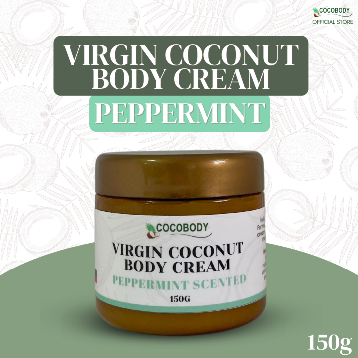 Cocobody, Virgin Coconut Body Cream Peppermint 150g Lazada PH
